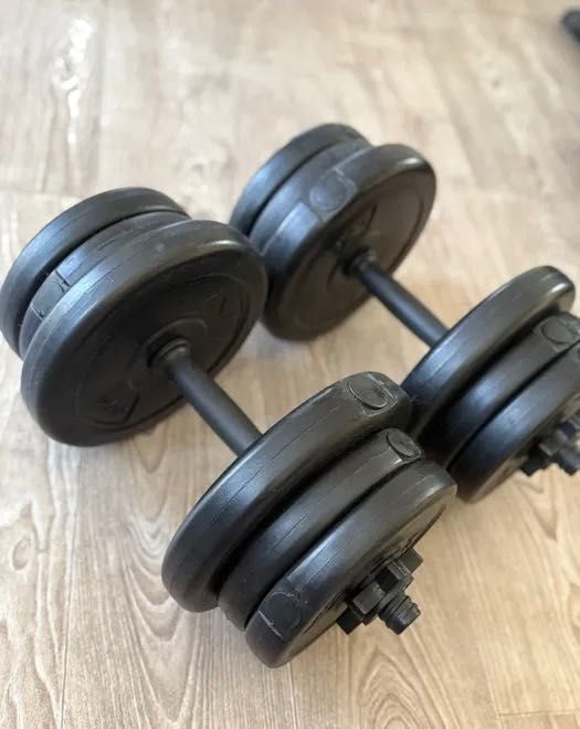 АКЦІЯ Комплект гантелей 2шт по 11 кг зі змінними дисками