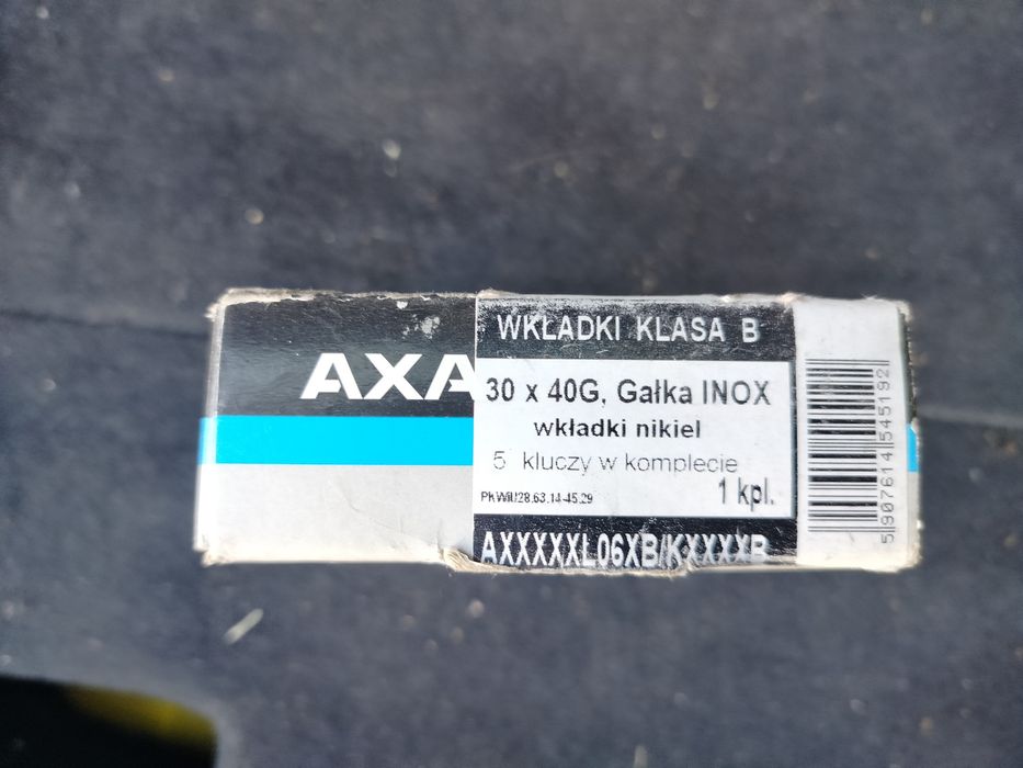 Wkładka Axa 30*40G gałka inox
