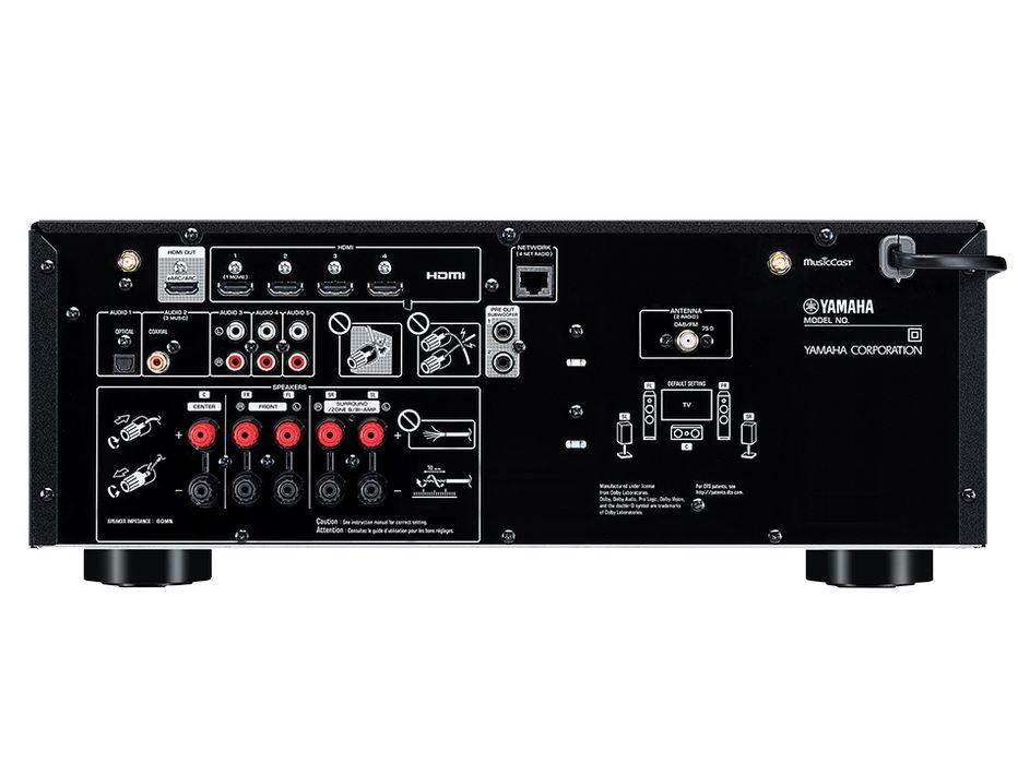 YAMAHA RX-V4A CZARNY Amplituner kina domowego
