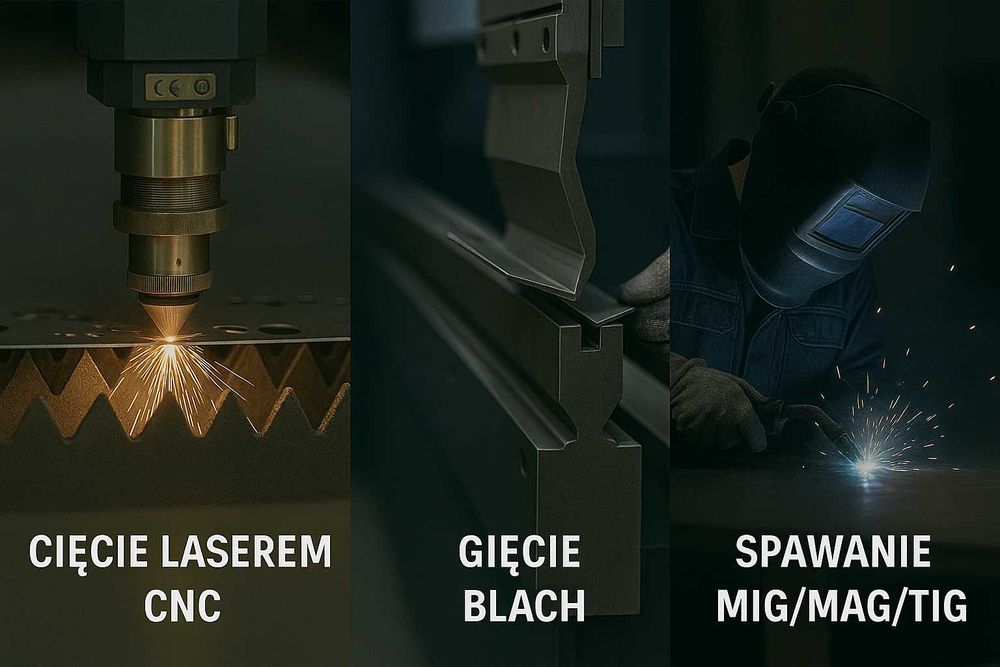 Cięcie laserem CNC • Gięcie blach • Spawanie MIG/MAG/TIG