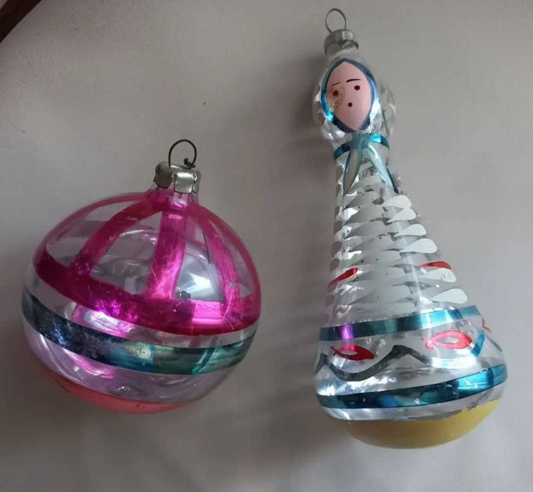 Елочные игрушки СССР глинка