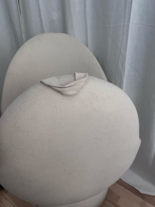 Fotel pufa ze schowkiem PRL