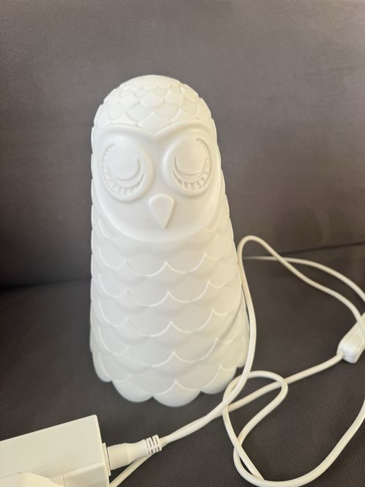 Lampka nocna sowa dziecko Ikea oświetlenie dla dzieci