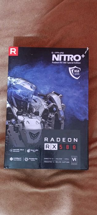 Відеокарта Sapphire Radeon RX 580 8GD5 Special Edition METAL BLUE NITRO+