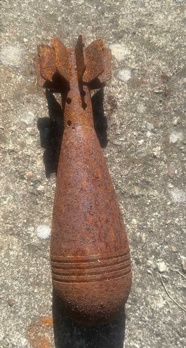 eksponat muzealny -  pocisk moździerzowy