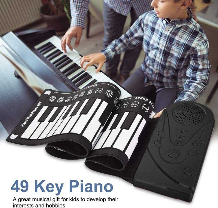 Electronic piano, portable, 49 keys, foldable, new64284945182851124