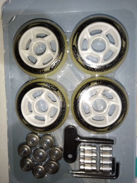 Kółka do rolek kauczukowe 80 mm 4 szt