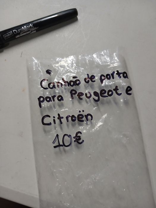 Canhão de Porta para Peugeot e Citroën (Novo) com 2 Chaves