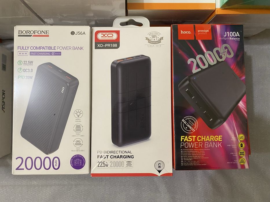 Повербанк Power bank Borofone/Hoco/XO/Tugii .Якісні по адекватній ціні