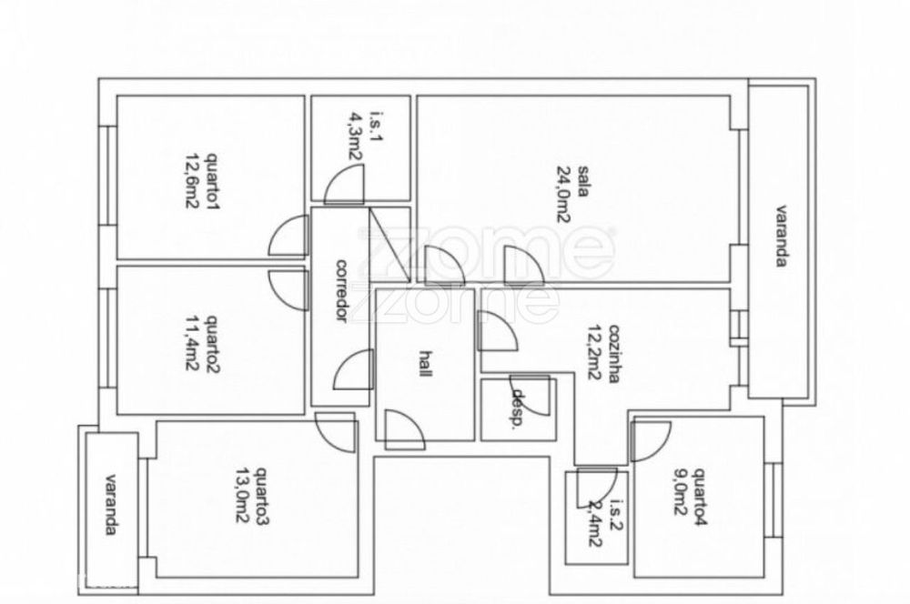 Apartamento T3 + 1 em Santo Tirso, Porto