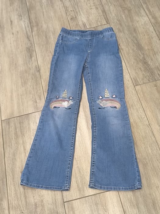 Spodnie jeansowe flare 134 h&m