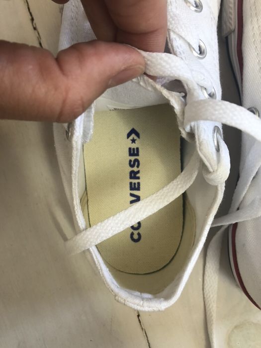 Sapatilhas CONVERSE All Star Ox brancas, tamanho 31