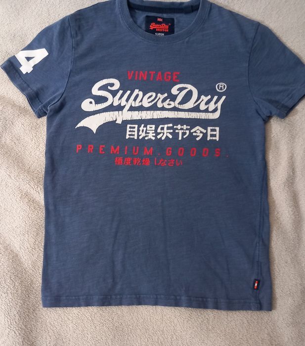 Superdry T-shirt Label rozmiar "S"dł. całk.62/pachy 47 cm