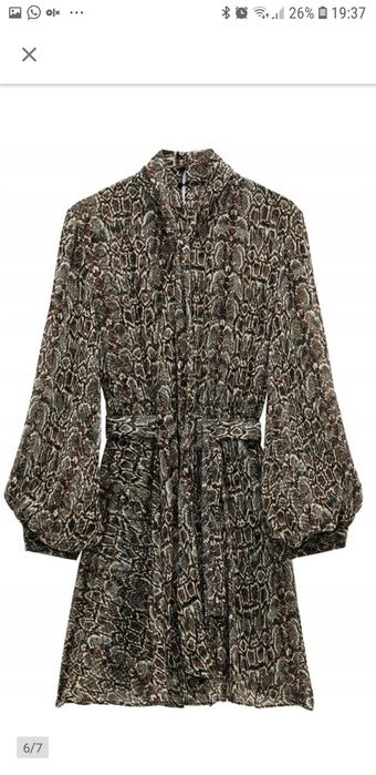 Sukienka Zara animal S nowa z metką