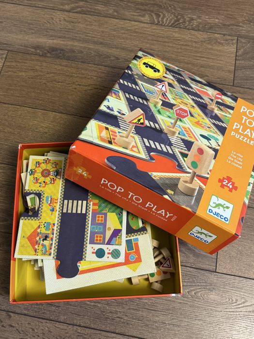 Пазл-гігант DJECO Дорога 24 деталі