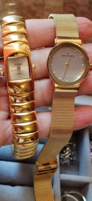 Оригинал все часы почти новые в позолоте  брэнд