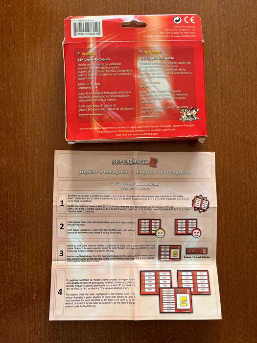 Cartas SuperTmatik - Quiz Inglês - Português
