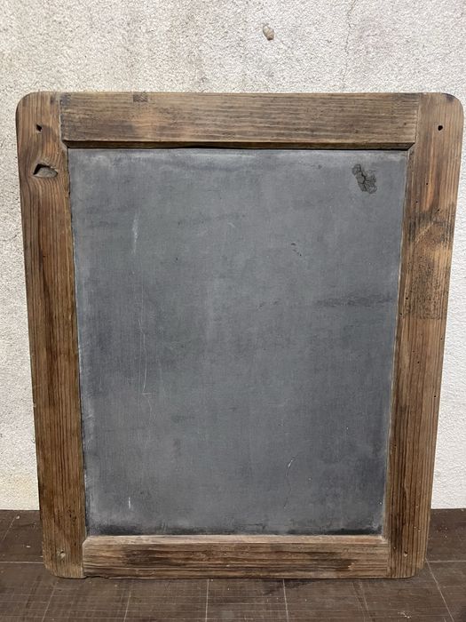 Quadro de Ardósia Antigo Vintage em Madeira Maciça