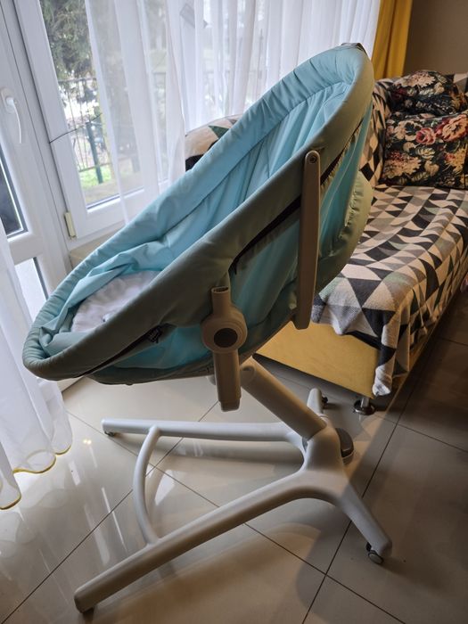 Chicco baby hug 4 w 1 zielony + materacyki z prześcieradłem