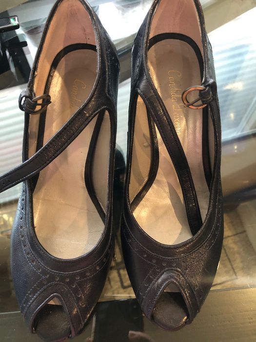 Sapatos elegantes azul marinho