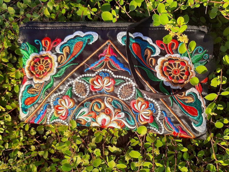 Carteira/ Mala/ Clutch Estilo Étnico - Nova