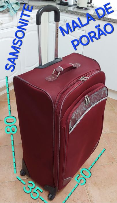MALA PORÃO 32KG,SAMSONITE,4 RODAS.Casa,Quarto, Arrumação,Sala,Mudança.