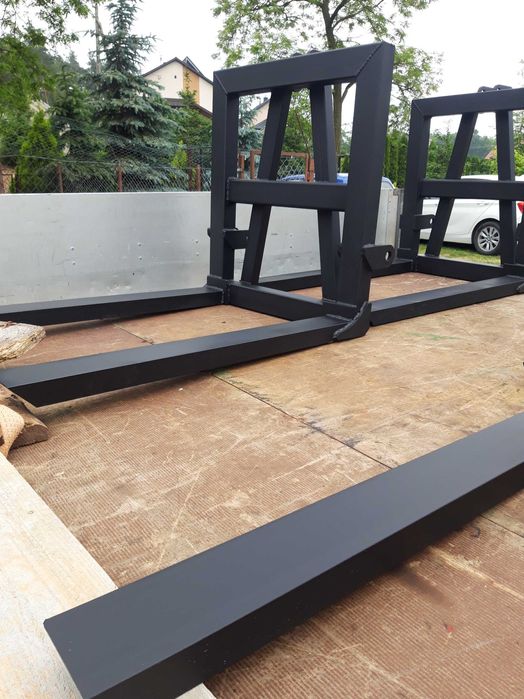 Paleciak widły do palet na tył TUZ ciągnika sztywny udźwig 1 tona