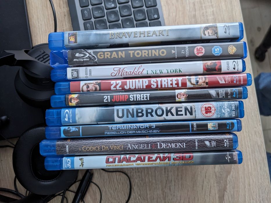 Blu Ray фільми англійською 9шт лот