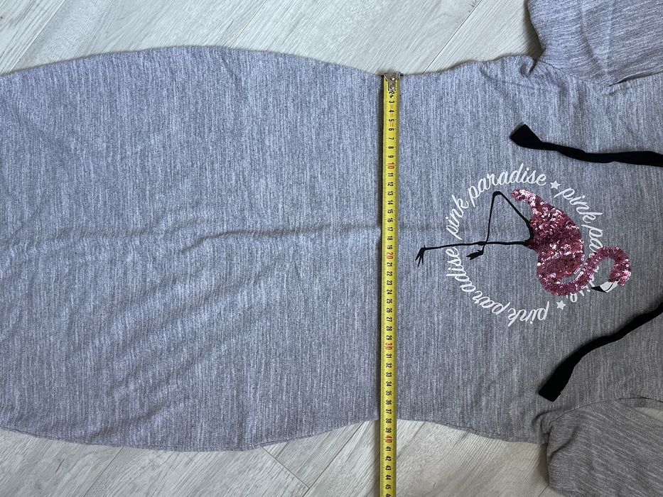 Sukienka sportowa z kapturem flamingo New Yorker S/M