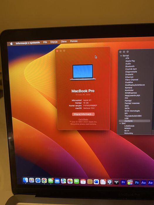 Laptop Apple Macbook pro m1 1Tb, 92 cykle, jak nowy!’