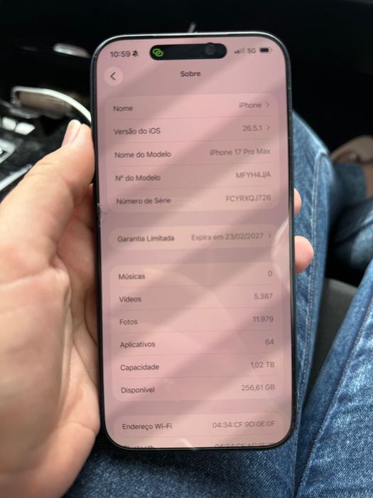 iPhone  17 pro max 1t