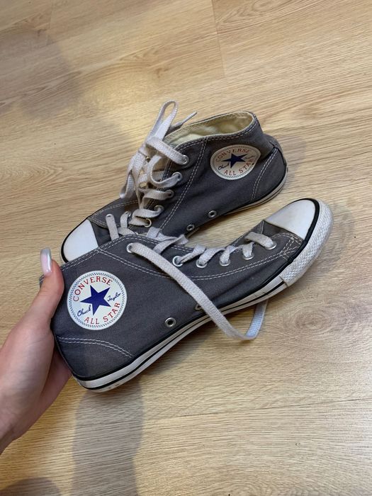 Converse жіночі, оригінальні, в світло-сірому кольорі