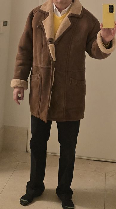 Kożuch męski polski XL gruby stan idealny