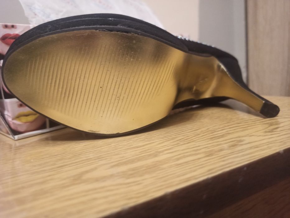Buty damskie szpilki Nowe czarne wyjściowe okazjonalne rozmiar 38
