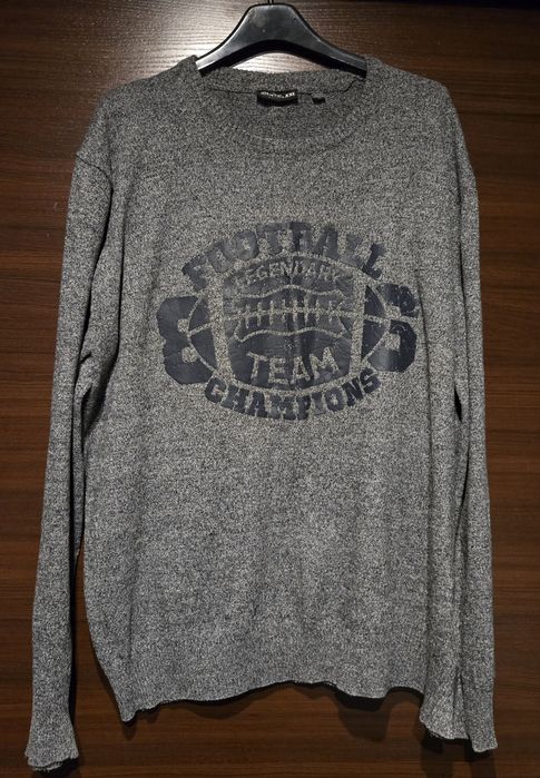 Sweter męski szary.