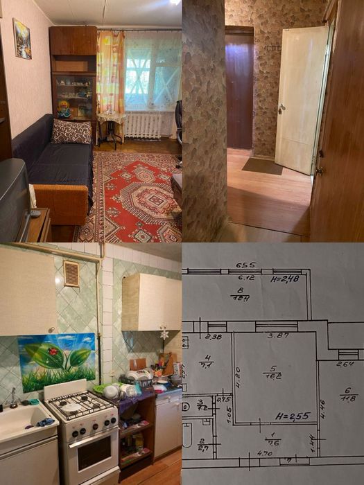 Продам двухкомнатную квартиру Алексеевка