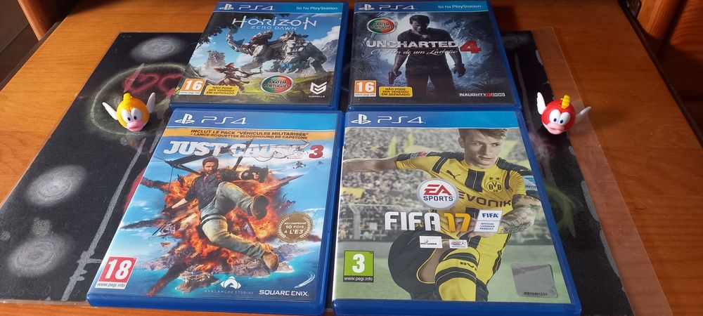 Conjunto 4 jogos PS4 por apenas 15€