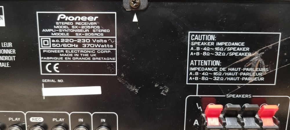 Amplituner PIONEER SX-205 RDS. Japan