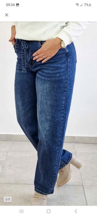 Dziny balloon L niebieskie