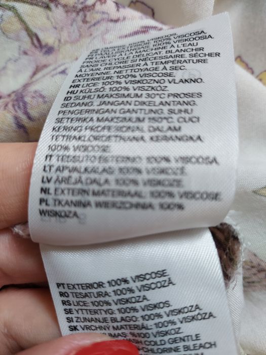 H&M wiskoza sukienka damska letnia