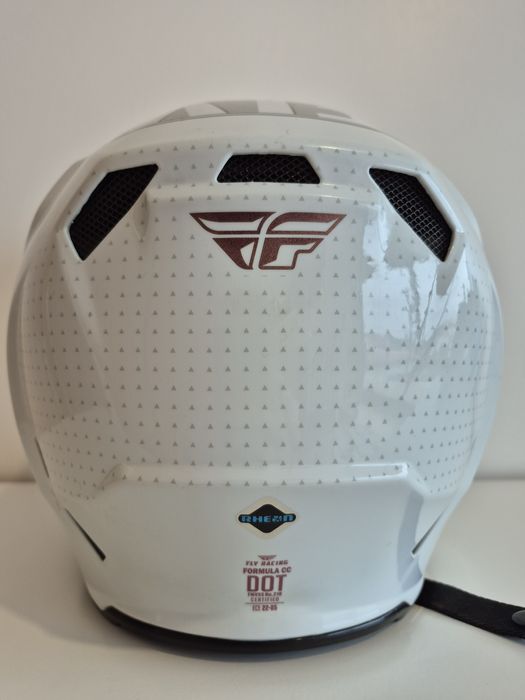 Capacete Fly Racing Formula CC – Edição Limitada (Branco / Cobre)