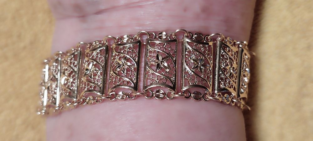 Bransoletka pozłacana 18k