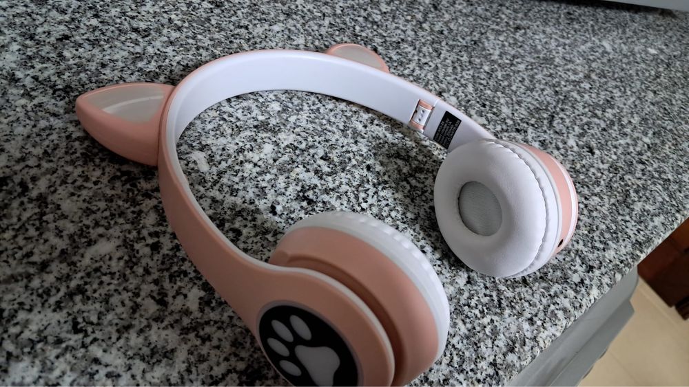 Fones Gato com luzes led64175175793923121