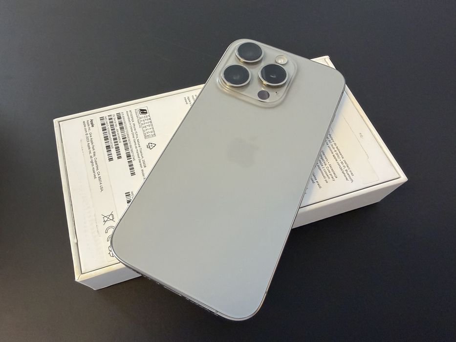 Iphone 15 pro 256 natural titanium bat100%