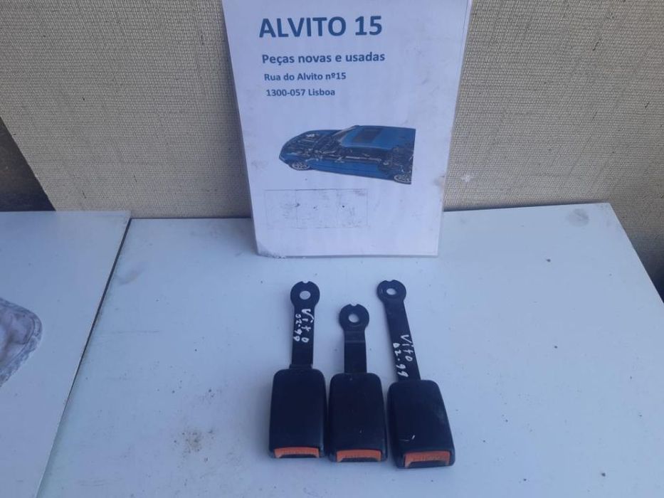 encaixe dos cintos Mercedes Vito 110 cdi ano 2000