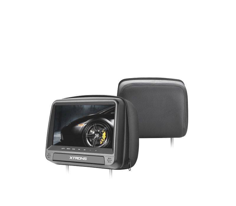 ENCOSTO DE CABEÇA MULTIMEDIA DVD 9" PULGADAS TACTIL COR EM PRETO