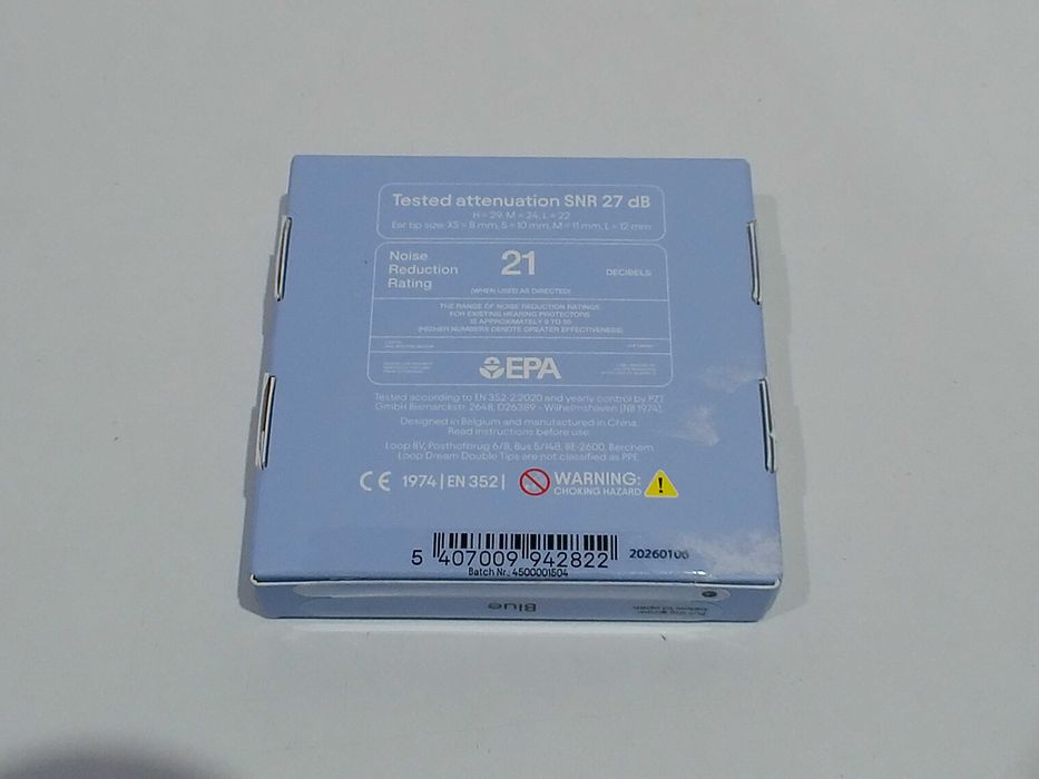 Stopery na Sen Zatyczki do Uszu Do Spania LOOP Earplugs DREAM Blue 27db