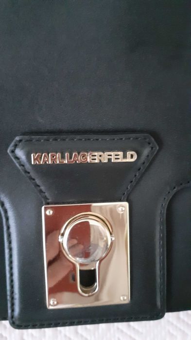 Torebka skórzana Karl Lagerfeld