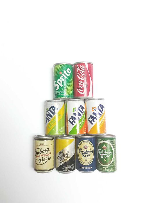 Coleção Mini Latas Bebidas Cerveja Refrigerantes Sumos
