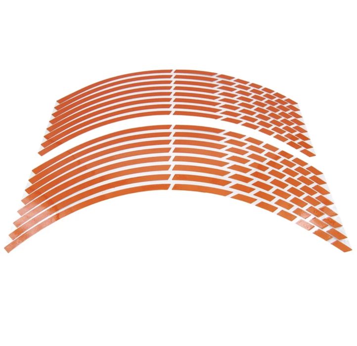 Fitas autocolantes refletoras jantes rodas 17, 18 e 19 pol moto ou car